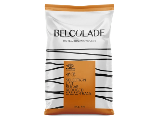 Belcolade Suikervrij/suikerarm Belcolade Selection Lait 40 % sugar reduced Cacao-Trace 15 kg Belcolade Selection Lait 40 % sugar reduced Cacao-Trace 15 kg/Bestel eenvoudig online/Anisana